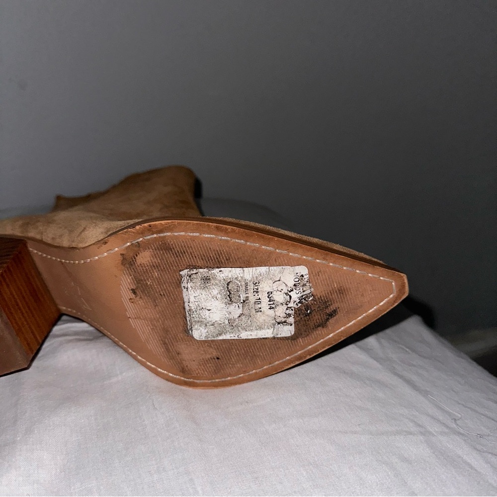 Marc Fisher Camel Suede Boots – Size 10 - Picture 4 of 8